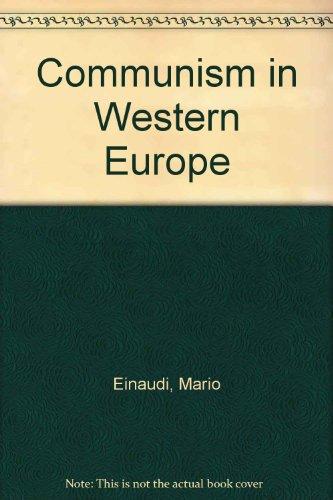 Book Communism In Western Europe free