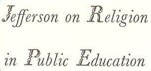 Book Jefferson On Religion In Public Education free