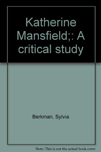 Book Katherine Mansfield;: A critical study free
