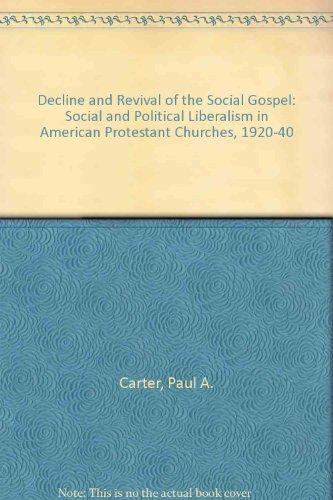 Book The Decline and Revival of the Social Gospel free