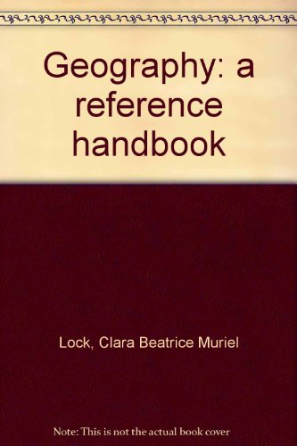 Book Geography: A Reference Handbook free