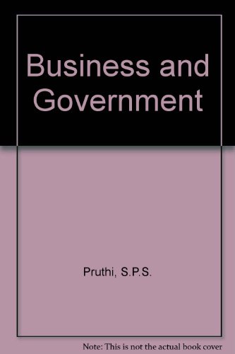 Book Business And Government: Technical Notes And Cases free
