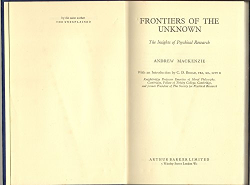 Book Frontiers of the unknown: The insights of psychical research; free