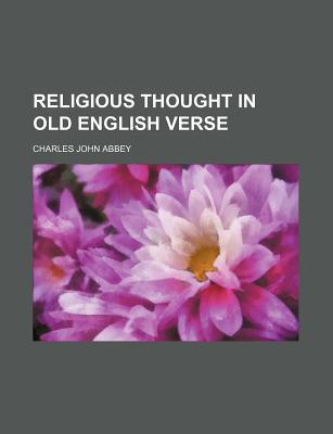 Book Religious Thought In Old English Verse free