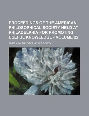 Book Proceedings Of The American Philosophical Society Held At Philadelphia For Promoting Useful Knowledge free