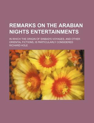Book Remarks On The Arabian Nights Entertainments free