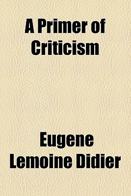 Book A Primer Of Criticism free