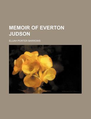 Book Memoir Of Everton Judson free