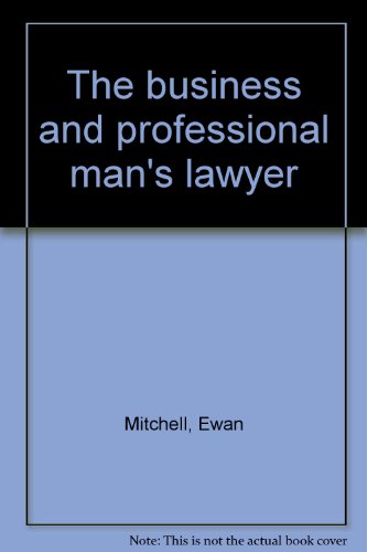 Book The Business And Professional Man's Lawyer free