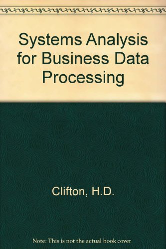 Book Systems Analysis For Business Data Processing free