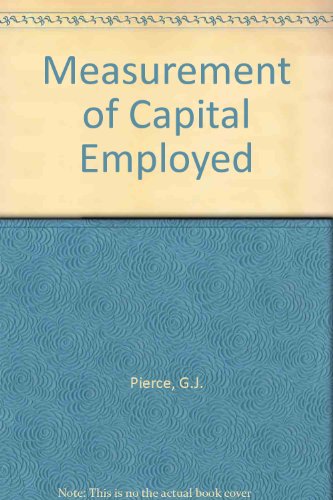 Book The Measurement Of Capital Employed free