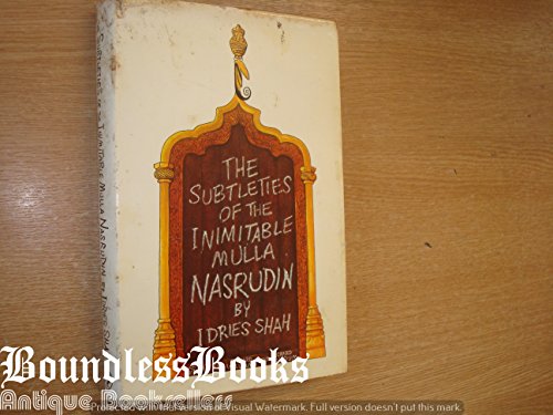 Book The Subtleties Of The Inimitable Mulla Nasrudin, free