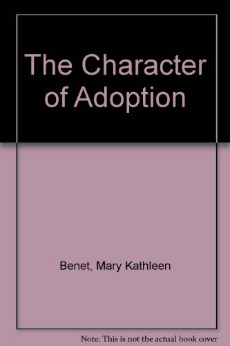 Book The Character Of Adoption free