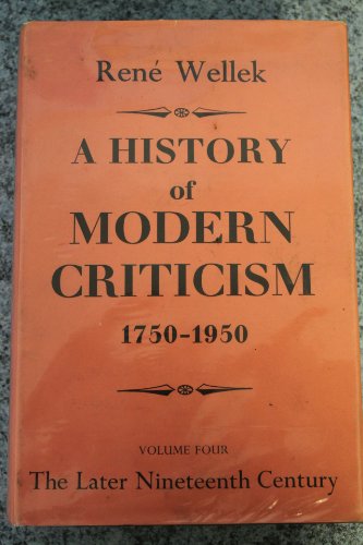 Book Wellek Hist. Modern Criticism. Volume free