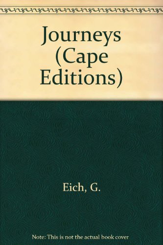 Book Journeys: two radio plays; (Cape editions, 15) free