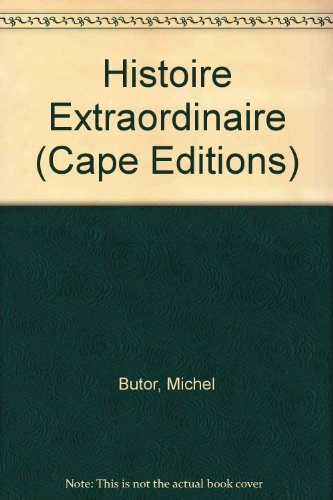 Book Histoire extraordinaire: essay on a dream of Baudelaire's free