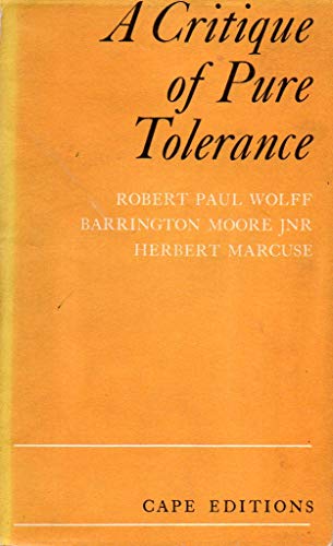 Book A Critique Of Pure Tolerance free