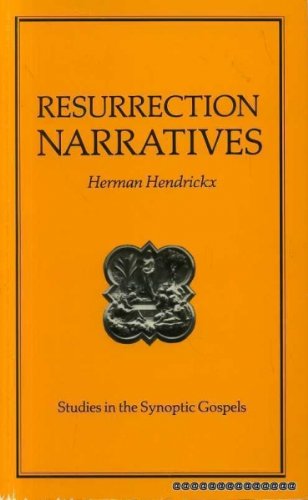 Book The Resurrection Narratives Of The Synoptic Gospels free