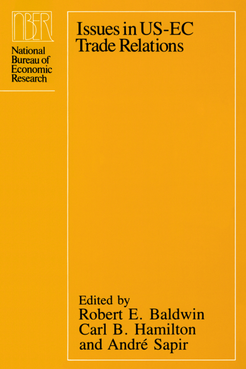 Book Issues in US-EC Trade Relations (National Bureau of Economic Research Conference Report) free
