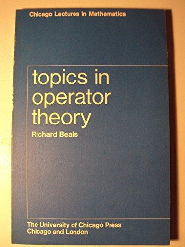 Book Topics in operator theory (Chicago lectures in mathematics) free