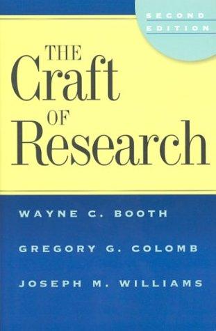 Book The Craft of Research, 2nd edition (Chicago Guides to Writing, Editing, and Publishing) free