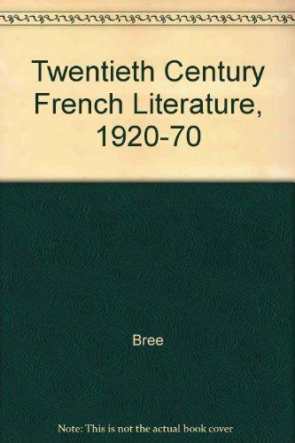 Book Twentieth-Century French Literature (English and French Edition) free