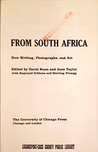 Book From South Africa: New Writing, Photographs, and Art free