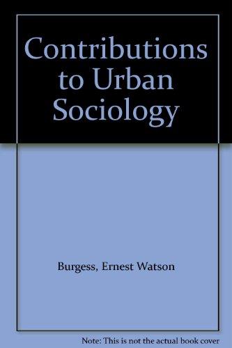 Book Contributions to Urban Sociology free