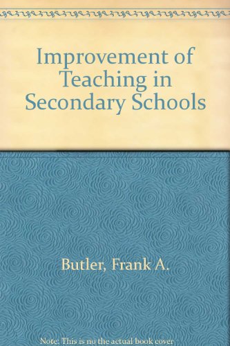 Book Improvement Of Teaching In Secondary Schools free