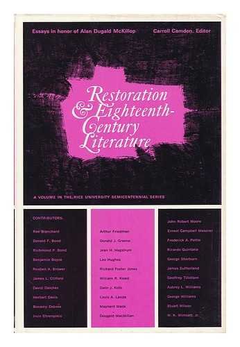 Book Restoration and Eighteenth-Century Literature Essays free