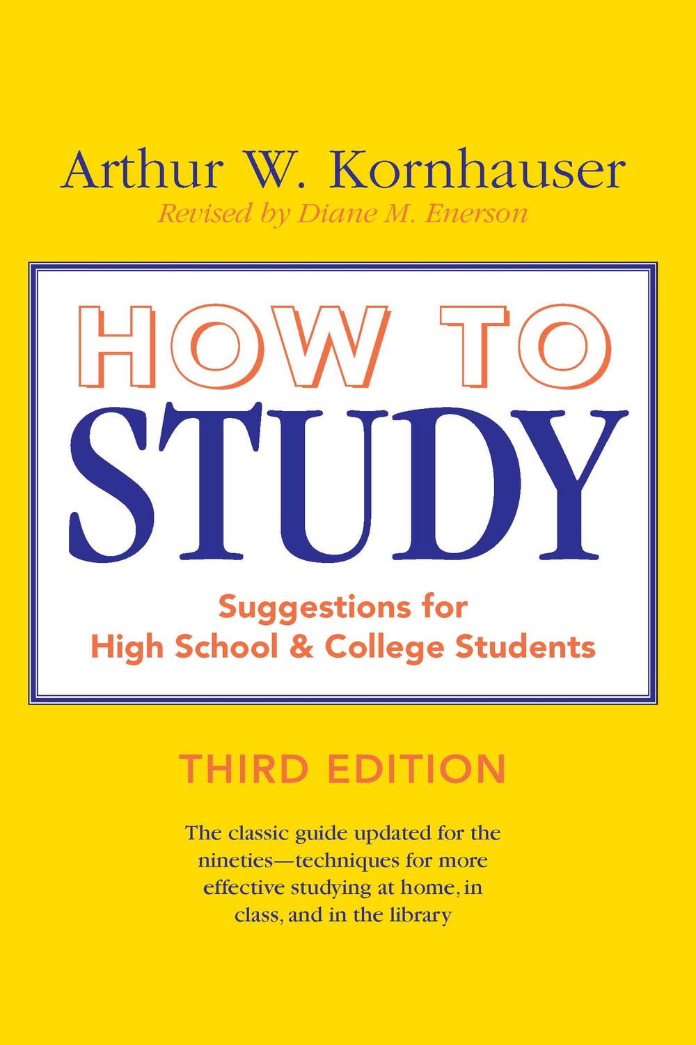 Book How to Study: Suggestions for High-School and College Students free