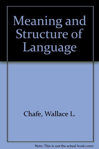 Book Meaning and the Structure of Language free
