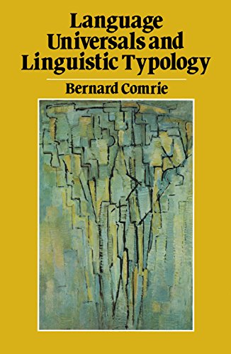Book Language Universals and Linguistic Typology: Syntax and Morphology free