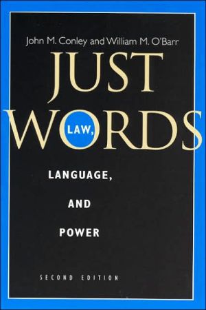 Book Just Words, Second Edition: Law, Language, and Power (Chicago Series in Law and Society) free