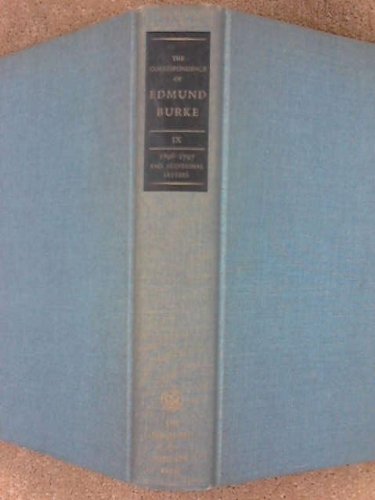 Book The Correspondence of Edmund Burke, Volume IX free