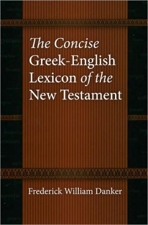 Book The Concise Greek-English Lexicon of the New Testament free