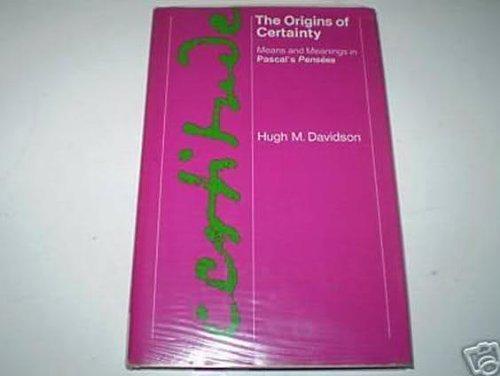 Book Origins of Certainty: Means and Meaning in Pascal's Pensees free