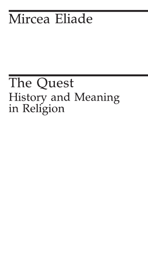 Book The Quest: History and Meaning in Religion free