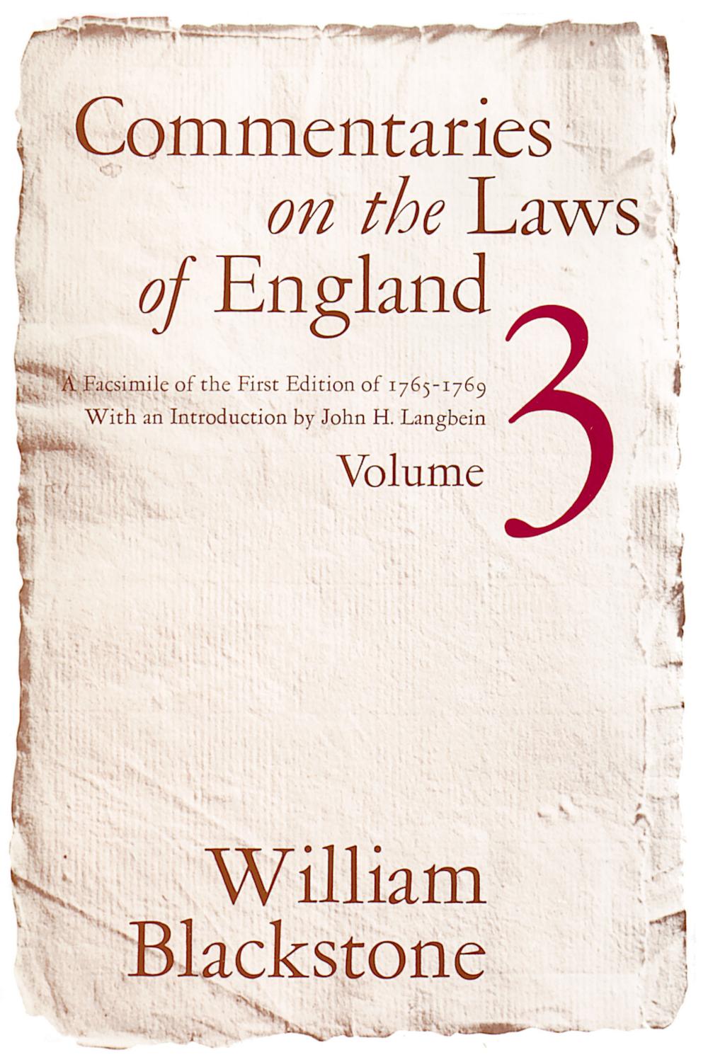 Book Commentaries on the Laws of England, Volume 3 free