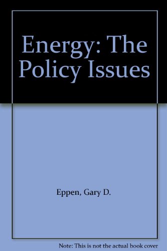 Book Energy: The Policy Issues free