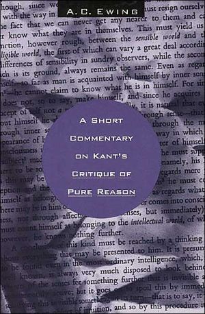 Book A Short Commentary on Kant's Critique of Pure Reason free
