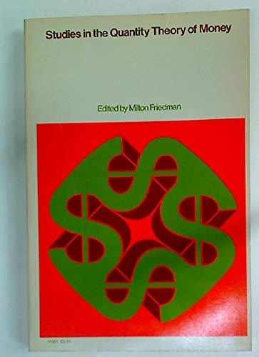 Book Studies In The Quantity Theory Of Money free