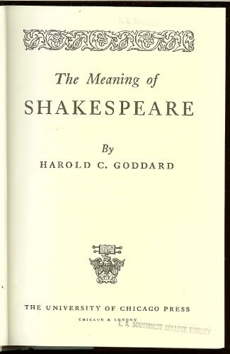 Book Meaning of Shakespeare free