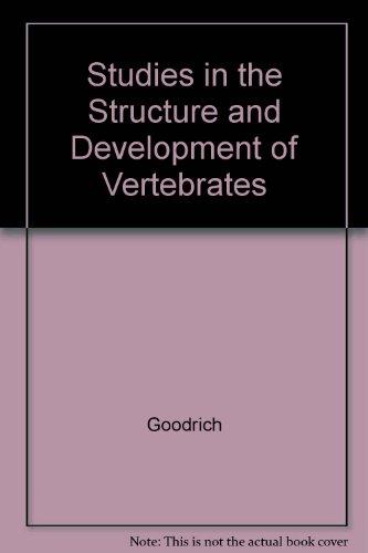 Book Studies on the Structure & Development of Vertebrates free