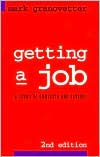 Book Getting a Job: A Study of Contacts and Careers free