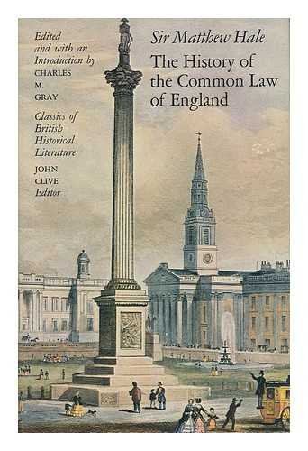 Book The history of the common law of England (Classics of British historical literature) free
