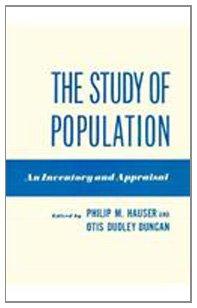 Book The Study of Population: An Inventory and Appraisal free