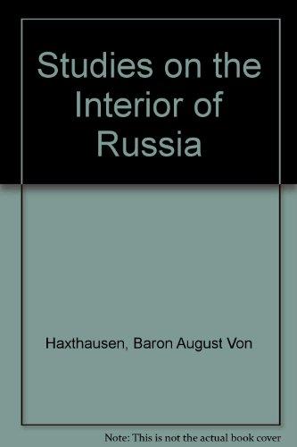 Book Studies On the Interior of Russia free