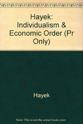 Book Individualism and Economic Order (Midway reprint) free
