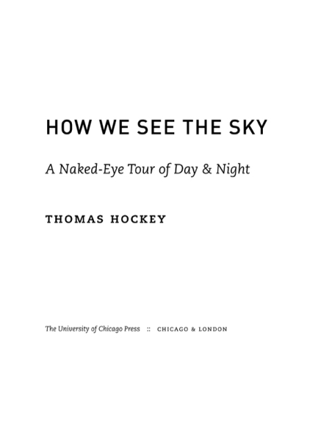 Book How We See the Sky: A Naked-Eye Tour of Day and Night free